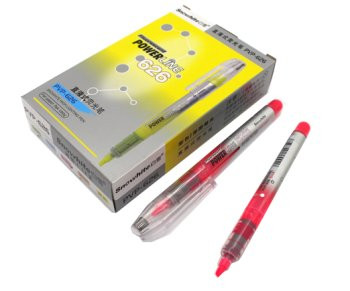 Маркер выделитель  BX-4 "Флуоресцентный" Розовый, скошенный 1-3мм, с жидкими чернилами, в к/кор PVP-626 (12/864)