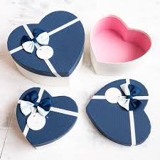 Набор подарочных коробок 3в1 22х20х9, 20х18х8 и 18х16х7см (сердце) Ч33561