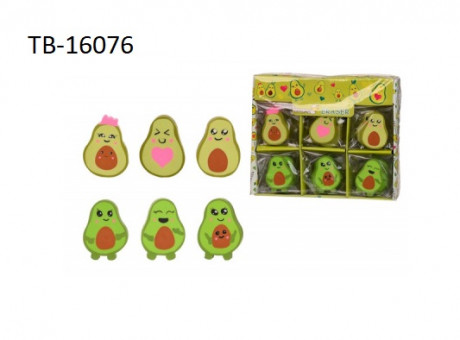 Ластик: "АВОКАДО"; мягкий, в форме авокадо, в индивидуальной упаковке, размер 4,5*3,3см, Basir/TB-16076 (30) Ластик: "АВОКАДО"; мягкий, в форме авокадо, в индивидуальной упаковке, размер 4,5*3,3см, Basir/TB-16076 (30)