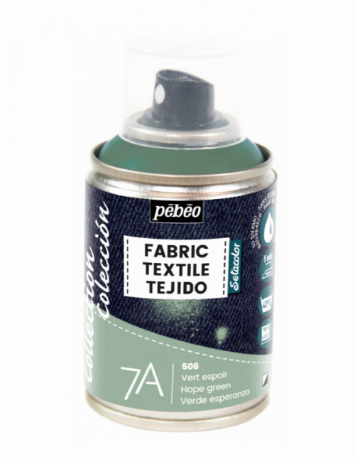 Краска для текстиля 7А Spray (аэрозоль) 100 мл зеленая надежда, PEBEO/805506