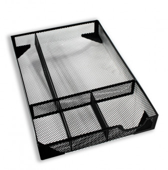 Подставка металлическая на 5 отделов для канцелярских принадлежностей, черный, Asmar