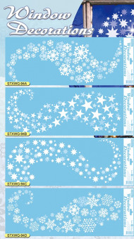 НАКЛЕЙКА ДЕКОРАТИВНАЯ, DARLENS «СНЕЖНЫЙ ВИХРЬ», 225Х600 ММ, АССОРТИ