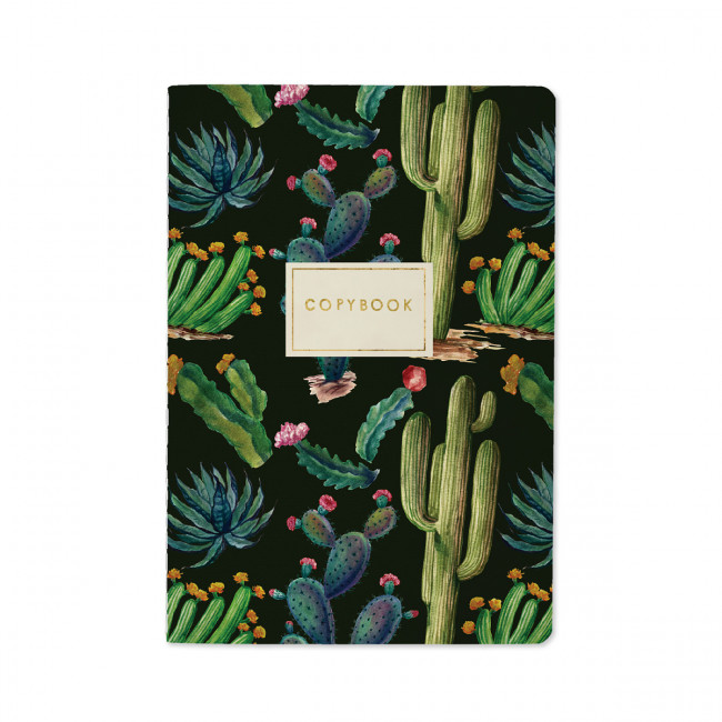 Тетрадь 40 клетка "Ночные кактусы" сшивка, BV/7-40-001/28 (24)