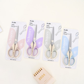 Ножницы 165 мм, нержавеющая сталь, пастельные цвета OULE/OL-8339 (24)