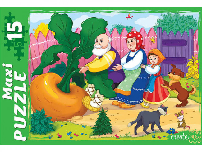Макси-пазлы "Репка" 15 элементов, Рыжий Кот/ПМ-3846