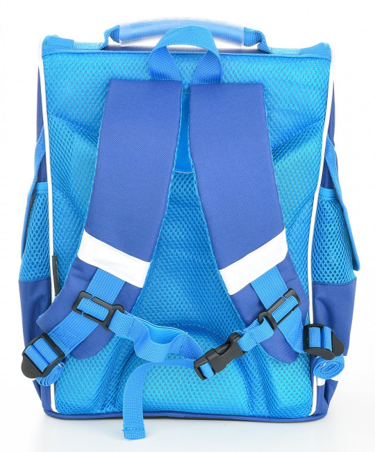 Рюкзак Schoolformat BASIC SUPER CAR 17 л синий 38х28х16 см жестк. каркас 1 отд. молния д/мальчиков