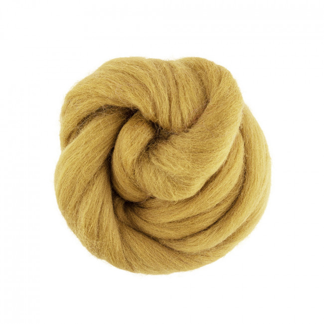 Шерсть для валяния 50г 100% полутонкая шерсть, золотистый, Gamma/TFS-050 №1290 Шерсть для валяния 50г 100% полутонкая шерсть, золотистый, Gamma/TFS-050 №1290