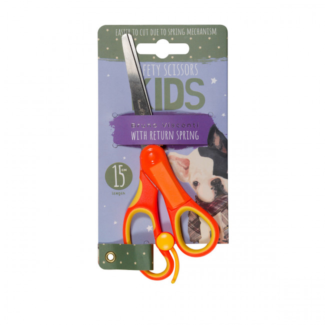 Ножницы 15см детские "Kids", с возвратным механизмом и окошком для подписи, BV/60-0020 (12) Ножницы 15см детские "Kids", с возвратным механизмом и окошком для подписи, BV/60-0020 (12)
