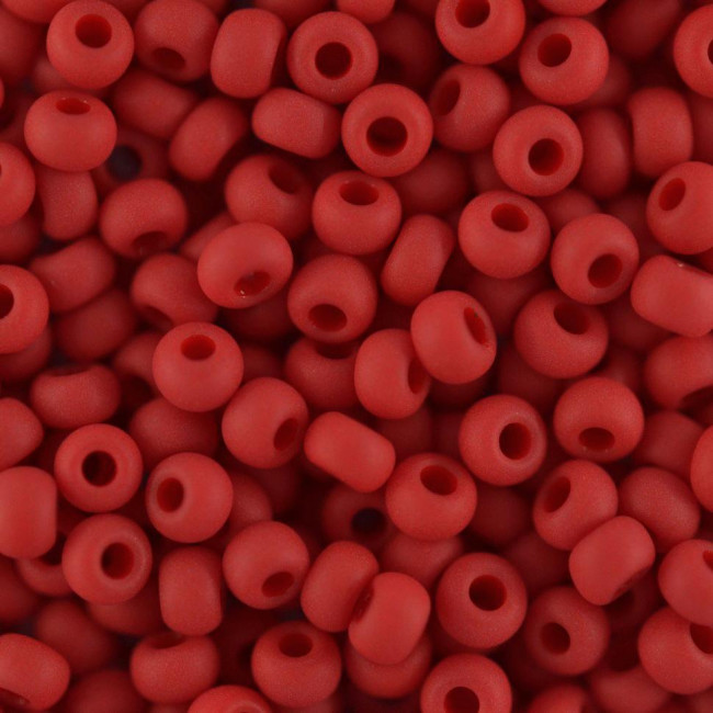 Бисер "ASMAR" размер №8, вес: 450 г, красный матовый, AR-20138
