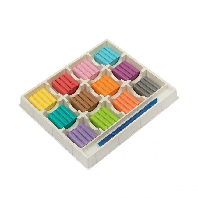 Пластилин классический 12цв 144гр "Играй", пастельные цвета, ШколаСад Лео/LPMCP-0112