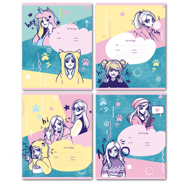 Тетрадь 18 линия "Привет-привет!" скрепка, BG/Т5ск18_бл 10006 (12) Тетрадь 18 линия "Привет-привет!" скрепка, BG/Т5ск18_бл 10006 (12)