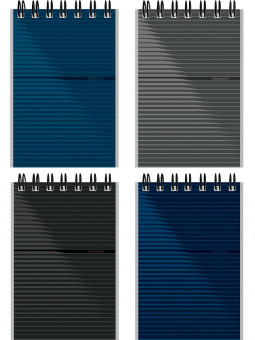 Блокнот А7 40л клетка "Дизайн в полоску", на гребне, Проф-Пресс/Б40-9328 (16)