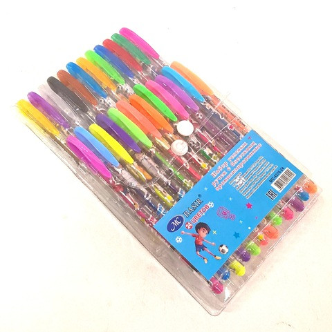 Набор гелевых ручек, 24цв AR-205-24 с блестками, фруктовый запах, Asmar (36)