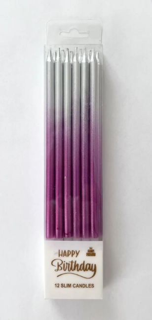 Свечи для торта "Градиент", 12 см, Магистр/MAG--C-11/221331 (24)