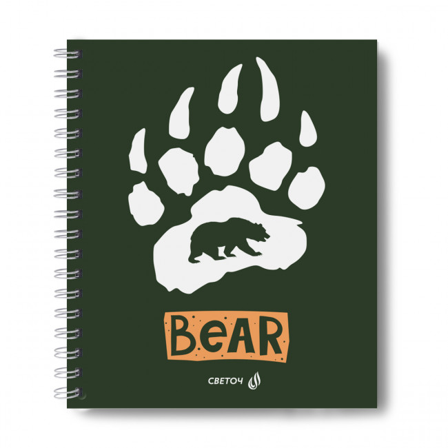 Тетрадь А5+ 96л клетка "Дай лапу!", на гребне, Светоч/ТЕТ96-002 -000814 (12)