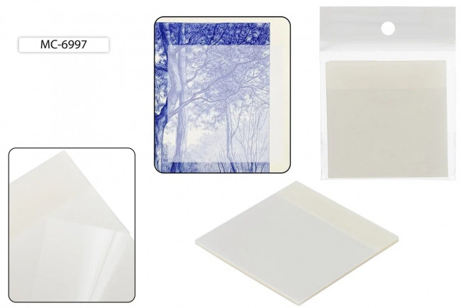 Блок 7,6*7,5см 45л для записей пластиковые, белые тонированные, Basir/МС-6997 (24) Блок 7,6*7,5см 45л для записей пластиковые, белые тонированные, Basir/МС-6997 (24)