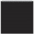 Блокнот-скетчбук QUADRO SUPERBIG BLACK 140 20л., 280х280, мет.греб. , Notturno 140г/м2