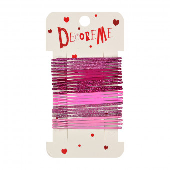 Набор невидимок 6,3см для волос, 24шт, BV/2-719/70 (12)