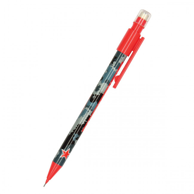 Карандаш механический 0.7мм HB "HappyGraphix. Military blue", с ластиком, BV/21-0042/06 (24)