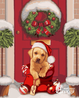 Набор для творчества "Рисование по номерам". H060 Новогодний подарок 40*50 Набор для творчества "Рисование по номерам". H060 Новогодний подарок 40*50