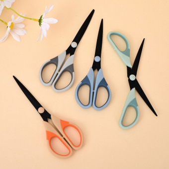 Ножницы 165 мм, нержавеющая черная сталь, ассорти цвета OULE/OL-8323 (24)