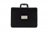 Сумка портфель для документов  380*300*85мм, ПВХ, на молнии, черная, Cobest/HB418