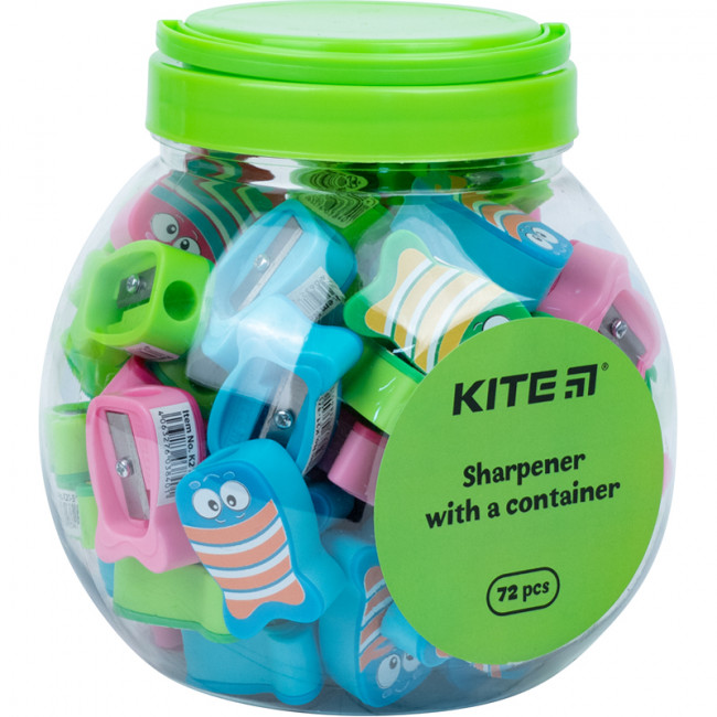 Точилка Fishes, ассорти цветов Kite (72)