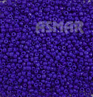 Бисер "ASMAR" размер №8, вес: 450 г, тёмно-синий глянцевый, непрозрачный
