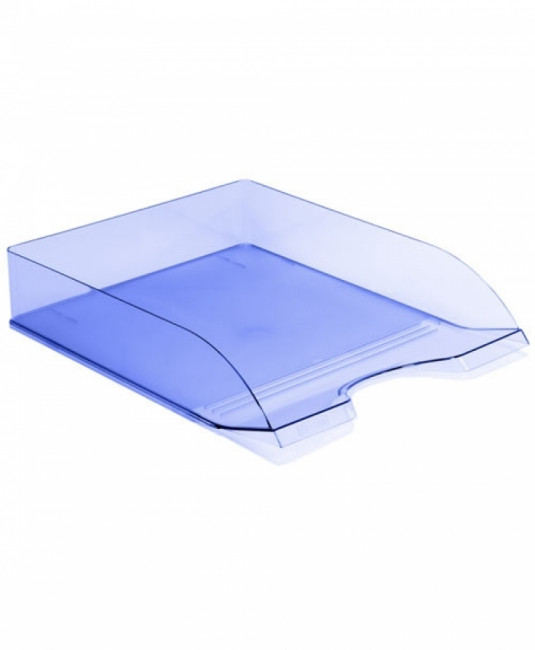 Лоток горизонтальный ДЕЛЬТА тонированный голубой (22) Лоток горизонтальный ДЕЛЬТА тонированный голубой (22)
