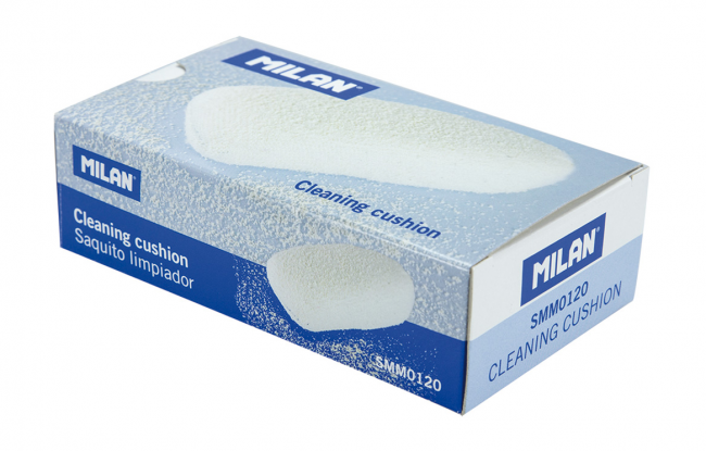 Ластик-подушка Milan для деликатного очищения 120грамм мягкий синтет.каучук 11,5*6,5*3,5см