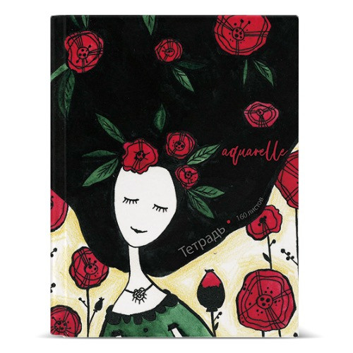 Тетрадь А5 160л клетка "Акварельные сны", со сменным блоком, на кольцах, BV/7-160-081/59 (16)