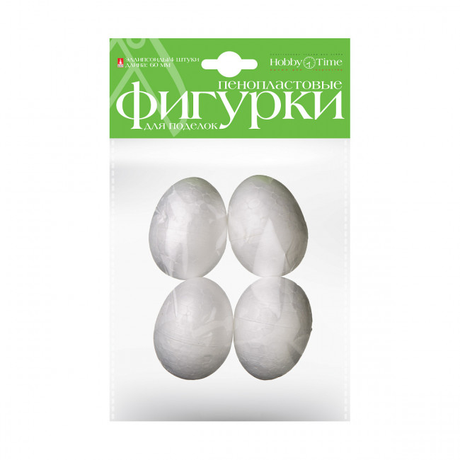 Пенопластовые фигурки 60мм "Эллипсоиды", 4шт, BV/2-203/03