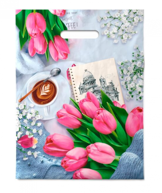 Пакет 30*40 ПВД "Романтик" с вырубной ручкой (50/1000) Пакет 30*40 ПВД "Романтик" с вырубной ручкой (50/1000)