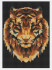 Алмазная мозаика 30*40 "Тигр полигональный", полная выкладка, MOZ056