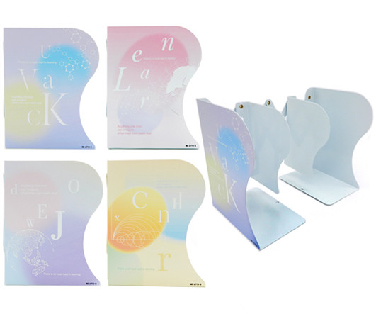 Подставка для книг - держатель на полку DA-105 "Связь" металлическая, 19х15см, цвета ассорти, в к/кор №6715 (1/24)