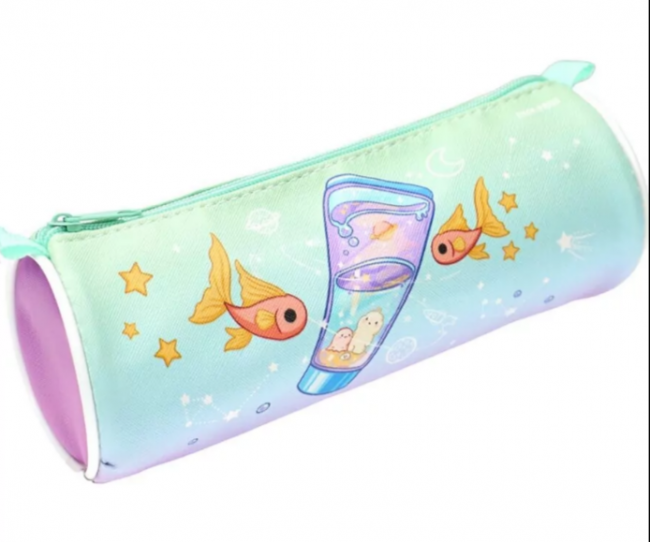 Пенал-тубус 210х75х75мм на молнии "Kawaii", Profit/ПМ-9632