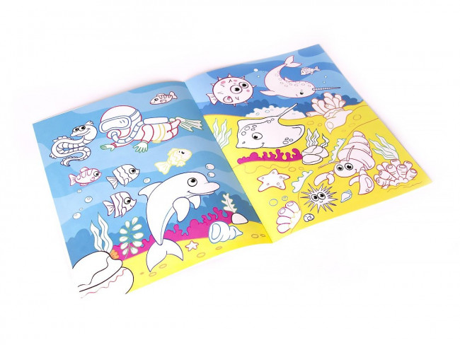 Раскраска "Первое подводное путешествие" для самых маленьких. Формат: 26x20см 8стр, MaLaMaLaMa Раскраска "Первое подводное путешествие" для самых маленьких. Формат: 26x20см 8стр, MaLaMaLaMa