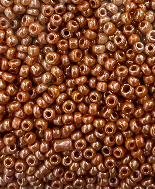 Бисер "ASMAR" размер №8, вес: 450 г, оранжевый перламутровый, AR-20120