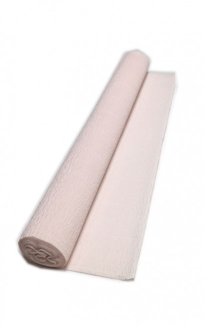 Гофрированная бумага плотная (флористическая 50мм х 250 мм,120 г/м2) бледно-персиковая