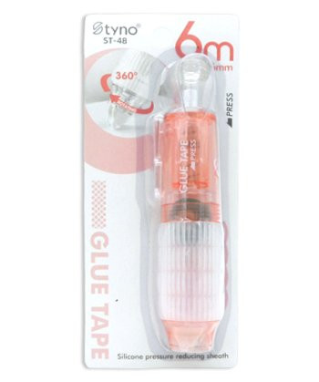 Клей - Лента 6мм х 6м Tyno DF-65 "Ручка" цилиндрической формы, 11,5х2,5см, с резиновым грипом, цвета ассорти, в блистере ST-48 (2/24/864) Клей - Лента 6мм х 6м Tyno DF-65 "Ручка" цилиндрической формы, 11,5х2,5см, с резиновым грипом, цвета ассорти, в блистере ST-48 (2/24/864)