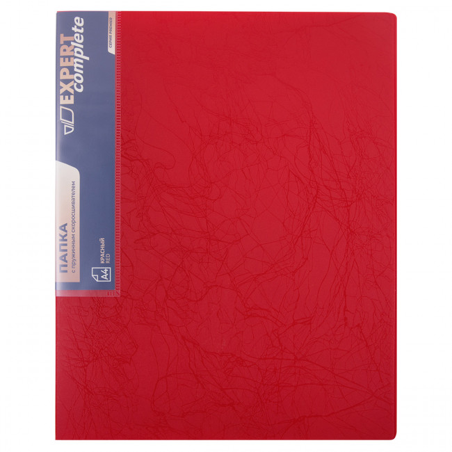 Папка А4 600мкр 20мм с пружинным скоросшивателем, волокно, красный, Premier Expert Complete/EC21053004 (6)