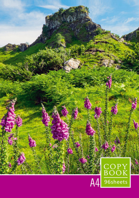 Тетрадь для записей 96л.А4 в клетку "Красота природы" (евроспираль) ламинация