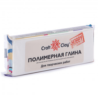 Полимерная глина 250г, 1001 белый, Craft&Clay/CCH 250г 1001 (10)