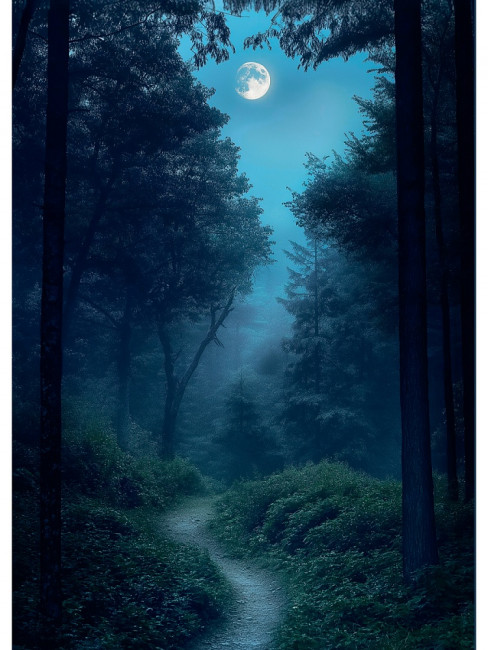 Записная книжка А6 96л клетка "Лунные пейзажи - 1", 7БЦ, склейка, Проф-Пресс/ЗК96-0082 (20)