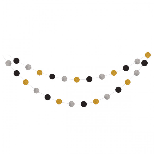 Гирлянда-растяжка 3м "Круги", цвет золото, BOOMZEE/GBZ-02 №03 Гирлянда-растяжка 3м "Круги", цвет золото, BOOMZEE/GBZ-02 №03