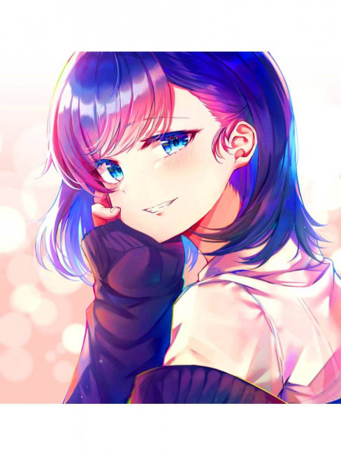 Cкетчбук А6+ 40л "Девочка аниме", мягкая обложка, на гребне, MILAND/С40-4227