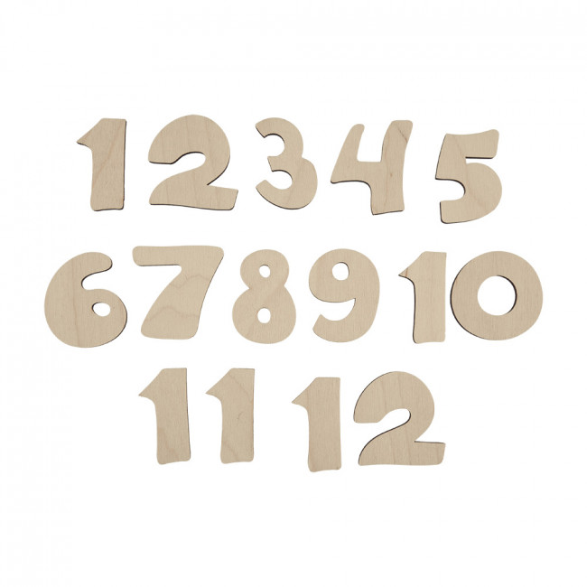 Заготовка 0.3см для декорирования "Декоративные цифры 1-12", 12шт, Mr. Carving/ВД-295 Заготовка 0.3см для декорирования "Декоративные цифры 1-12", 12шт, Mr. Carving/ВД-295