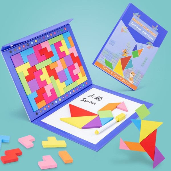 Деревянная игрушка "Магнитный тетрис" Asmar