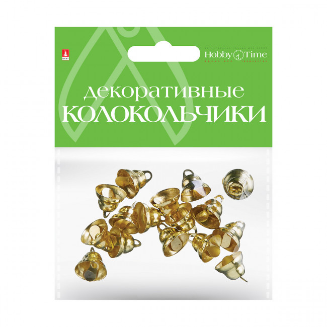 Колокольчики d 12мм, золотые, №4, BV/2-403/04
