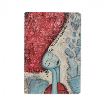 Тетрадь 40 клетка "Love youl" сшивка, BV/7-40-001/135 (24)